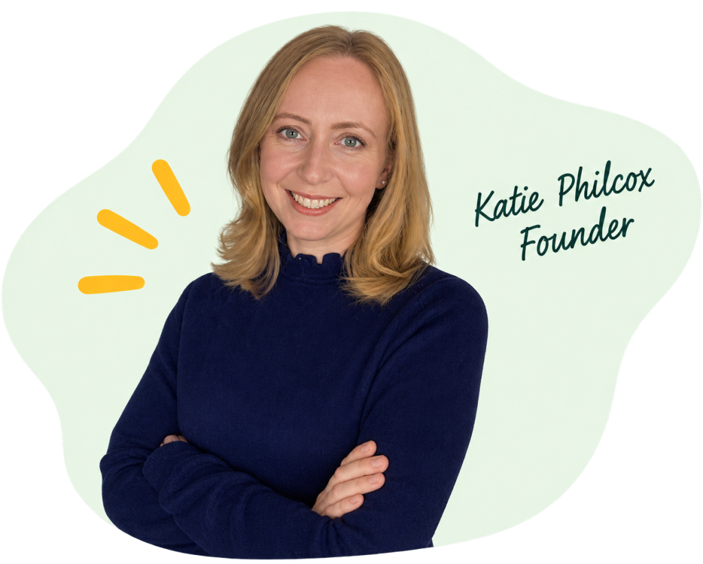 Katie Philcox, founder of London Feeding Therapy, smiling with arms folded